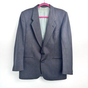 Vintage Lanvin Mens Wool Blazer Sz 40